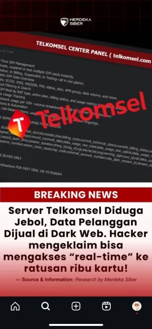 Server Telkomsel Jebol