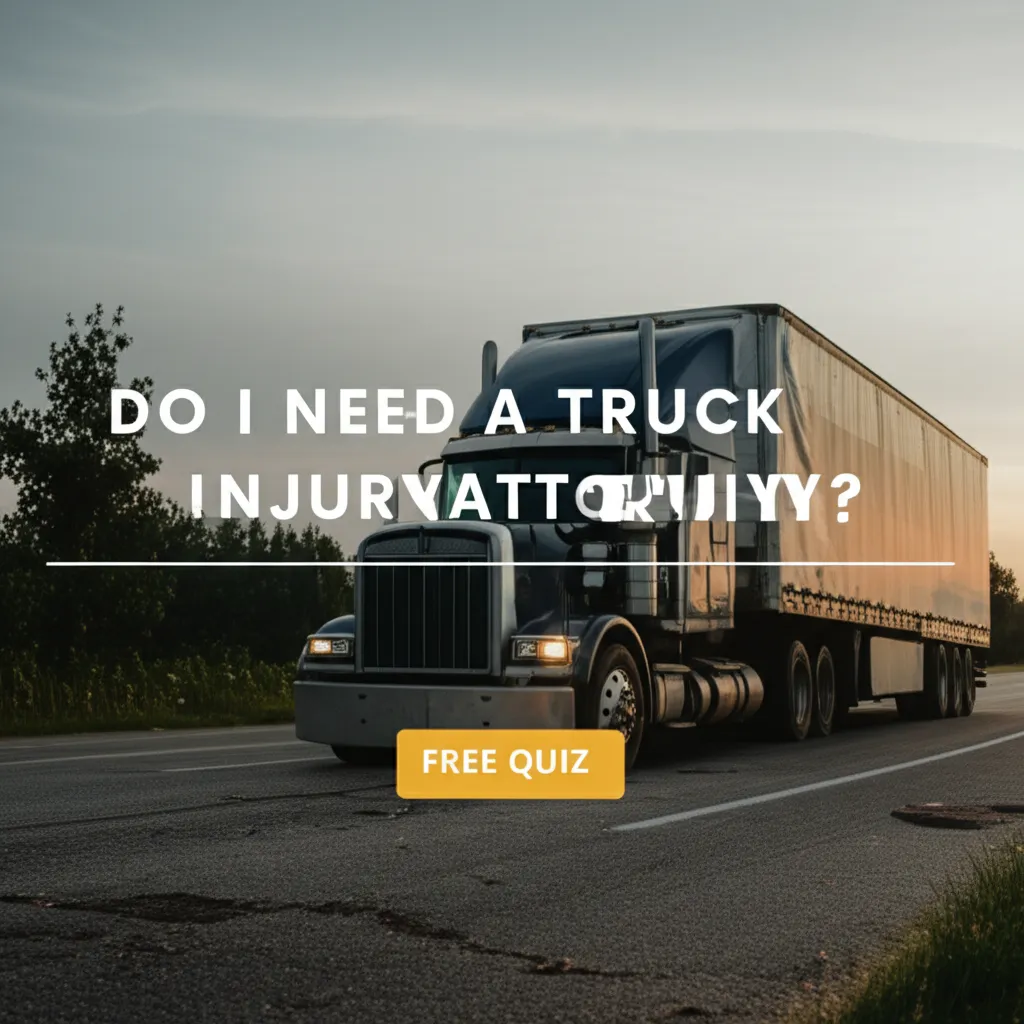 Do I Need a Truck Injury Attorney? Free Quiz