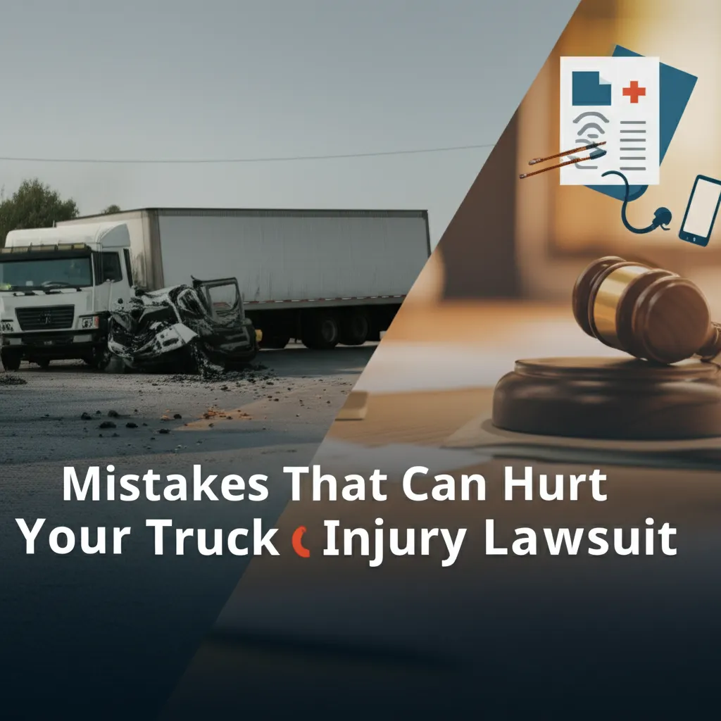 Mistakes That Can Hurt Your Truck Injury Lawsuit