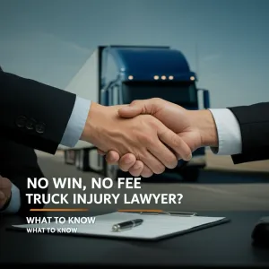 No Win, No Fee Truck Injury Lawyer? What to Know