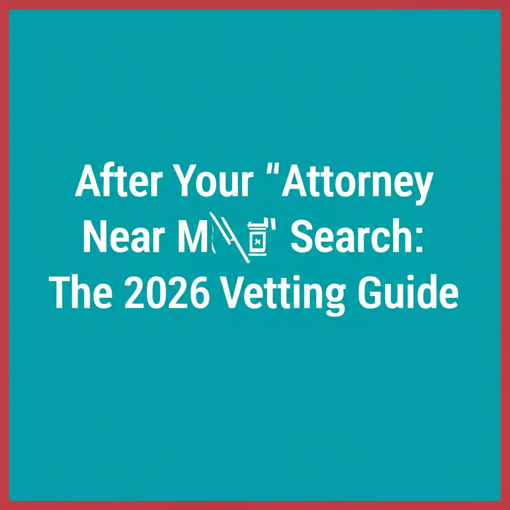 After Your Attorney Near Me Search: The 2026 Vetting Guide