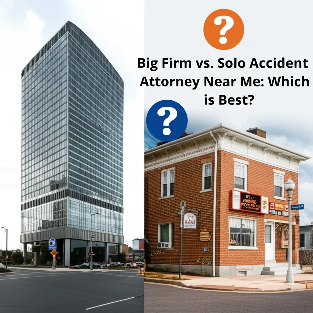 Big Firm vs. Solo Accident Attorney Near Me: Which is Best?