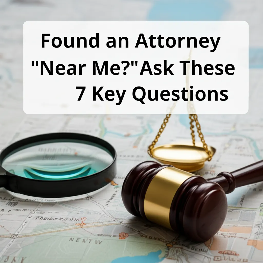 Found an Attorney Near Me? Ask These 7 Key Questions