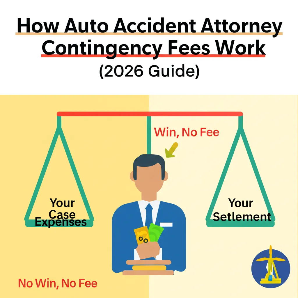 How Auto Accident Attorney Contingency Fees Work (2026 Guide)