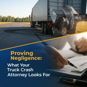 Proving Negligence: What Your Truck Crash Attorney Looks For