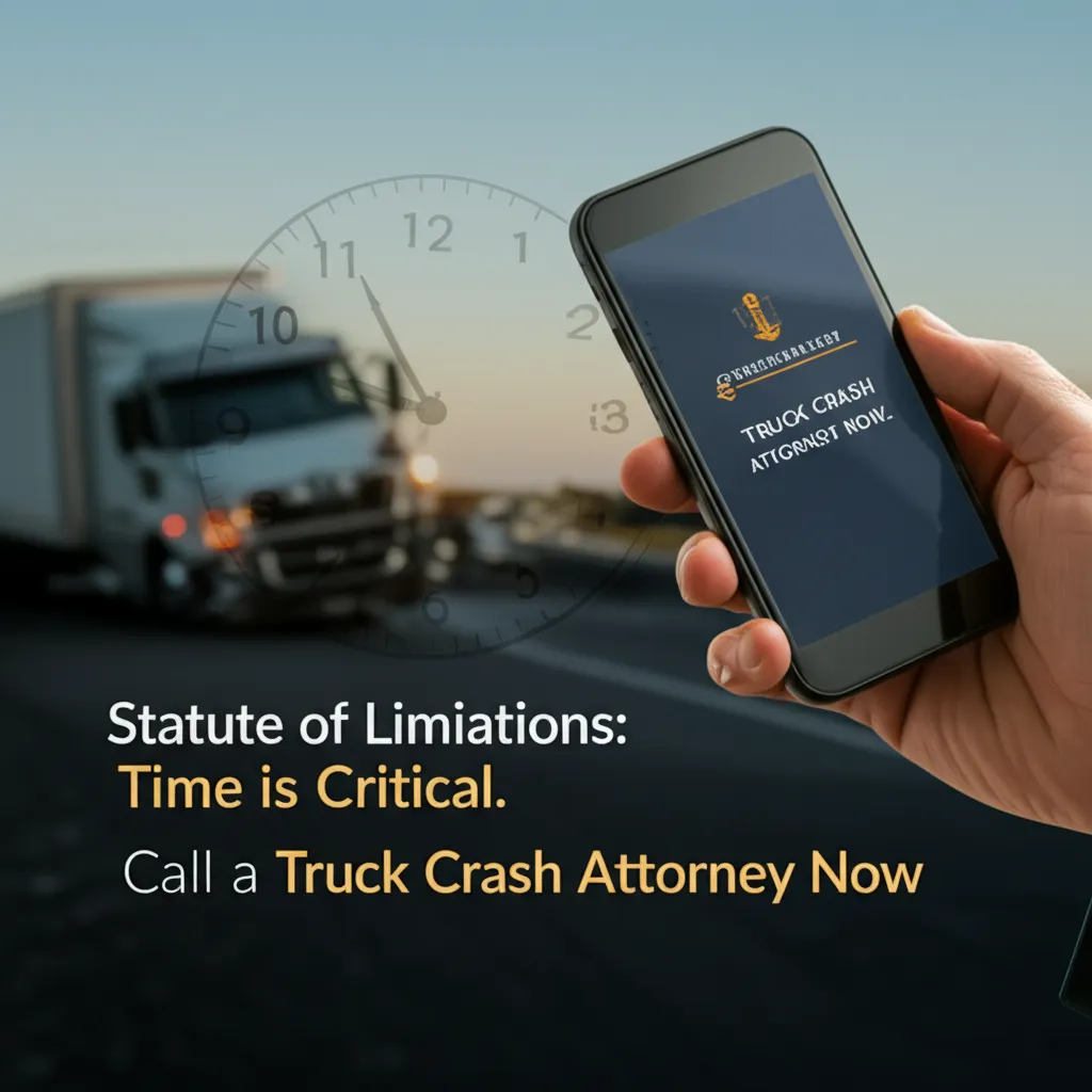 Statute of Limitations: When to Call a Truck Crash Attorney