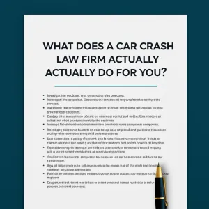 What Does a Car Crash Law Firm Actually Do For You?