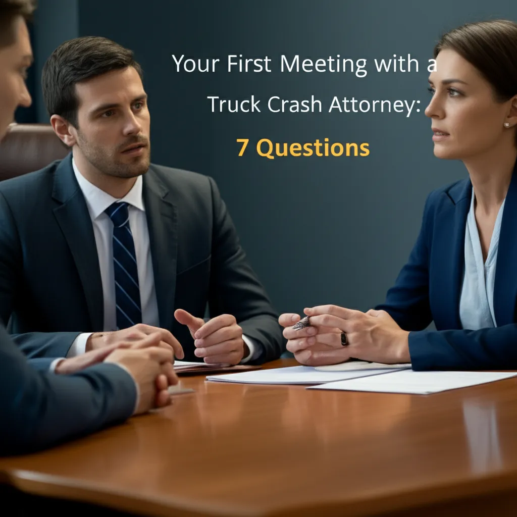 Your First Meeting with a Truck Crash Attorney: 7 Questions