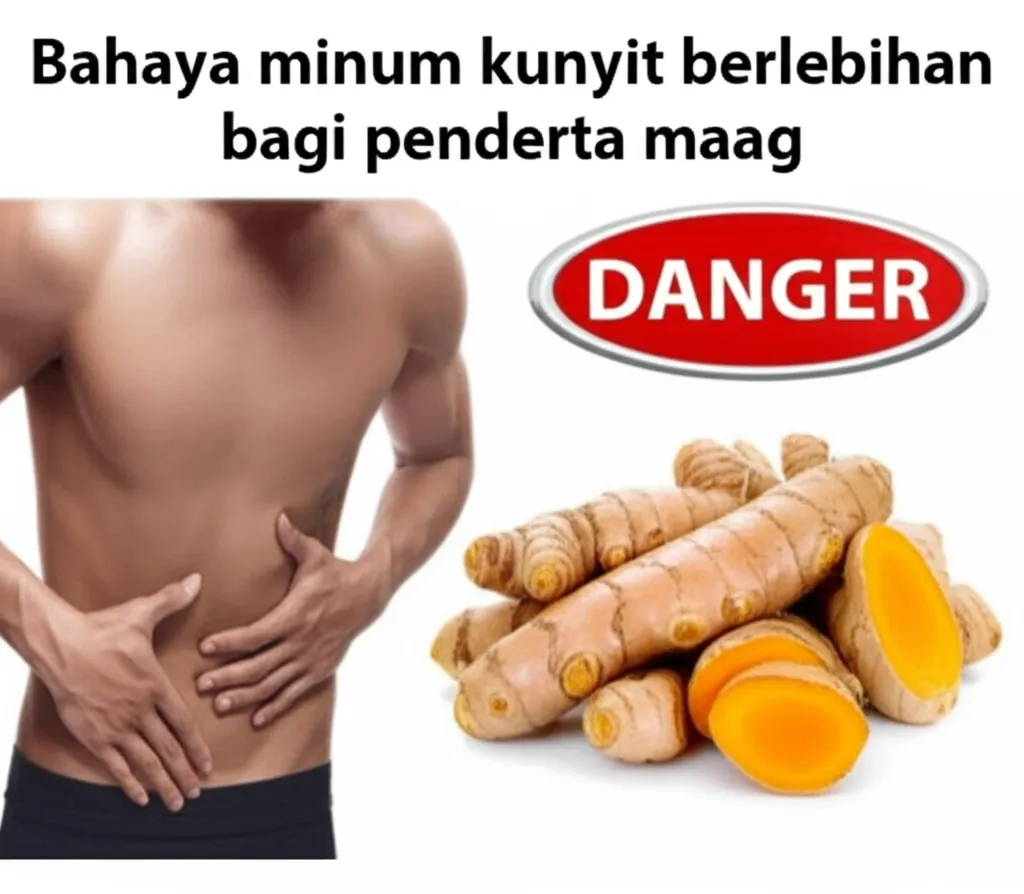 bahaya minum kunyit berlebihan bagi penderita maag