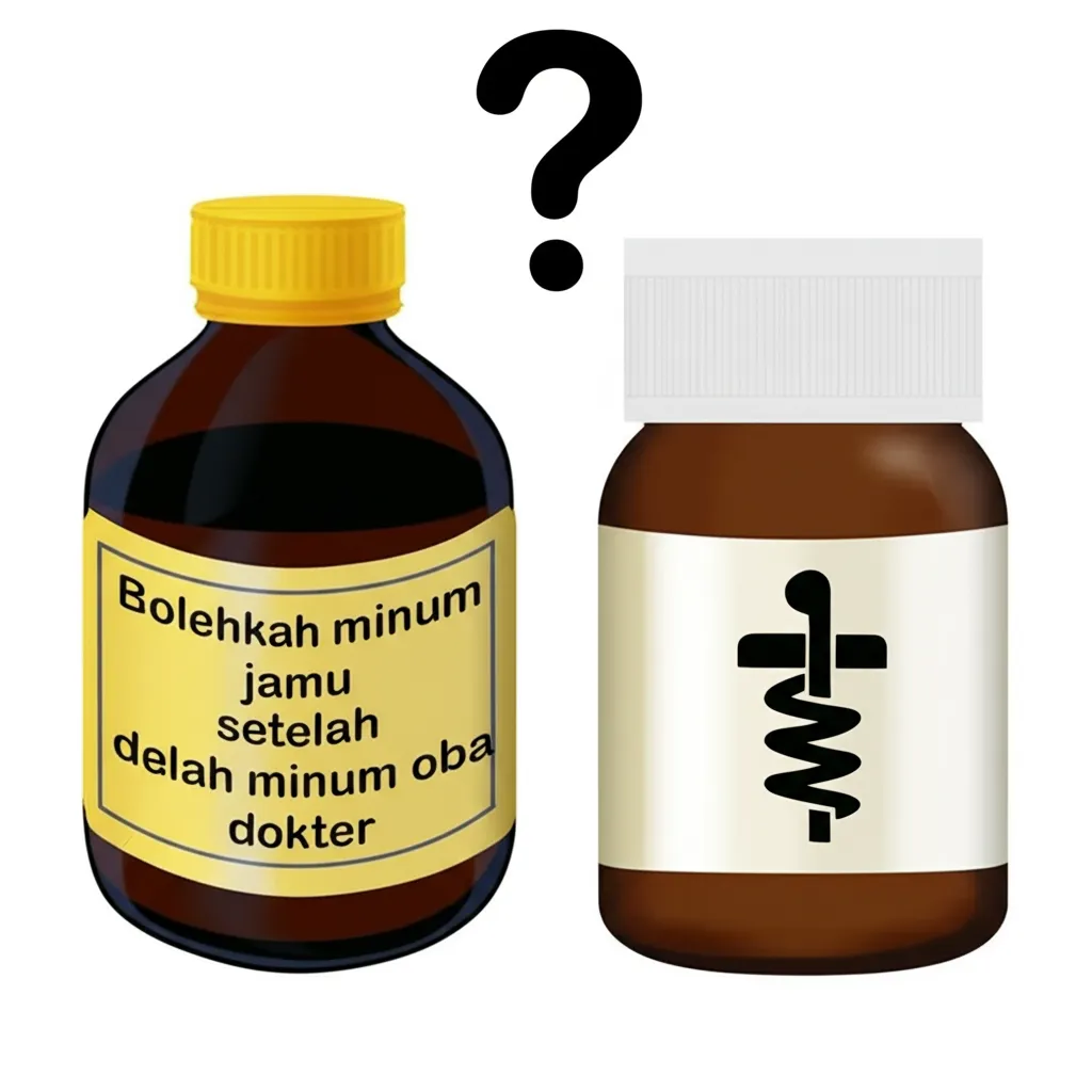 bolehkah minum jamu setelah minum obat dokter