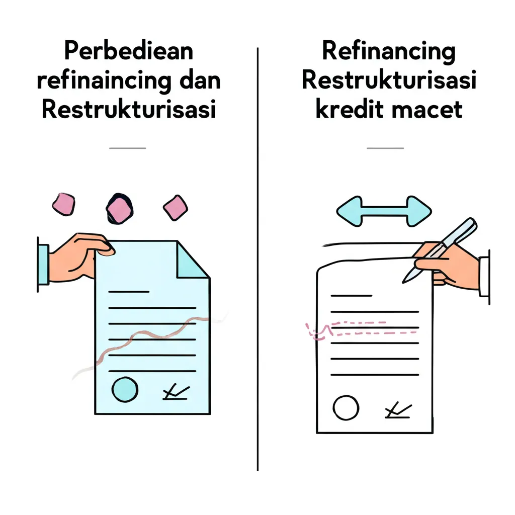 perbedaan refinancing dan restrukturisasi kredit macet